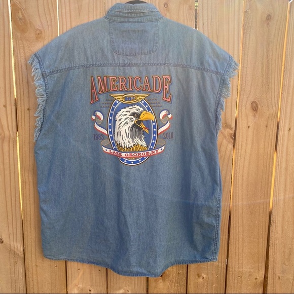 Harley-Davidson Other - Americade America Men’s Chambray Demin Motorcycle